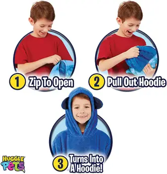 2020 Značky detská Deka Hoodies Pulóver Domov Deti Zimné Jeseň Fleece Mikina Pet Tvarované Nositeľné v Teple Hrubé Oblečenie
