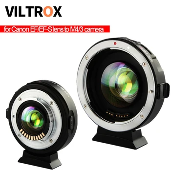Viltrox EF-M2 Hlavná Redukcia Booster Adaptér, Auto-focus 0.71 x pre Canon EF-mount objektív M43 fotoaparát GH5 GH4 GF7GK GX7 E-M5 II M10