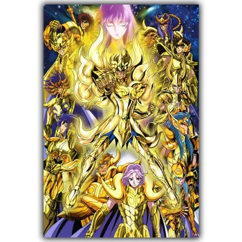 Saint Seiya Plagát, Obľúbené Klasické Japonské Anime Domova Hodváb Plagát, Obraz, Tlač Nástenných Dekorácií 30x45cm 60x90cm