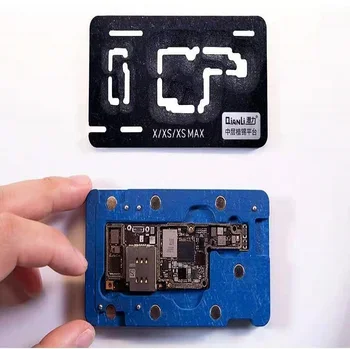Qianli BGA Reballing Vzorkovníka Kit pre iPhone XS MAX/XS/X základná Doska Strednej Rám Výsadbu Cín na Spájkovanie mäkké Čistý Reballing Platforma