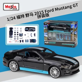Maisto 1:24 Upravené auto Ford Mustang GT Zmontované simulácia zliatiny model auta, remeslá dekorácie zbierku hračiek nástroje