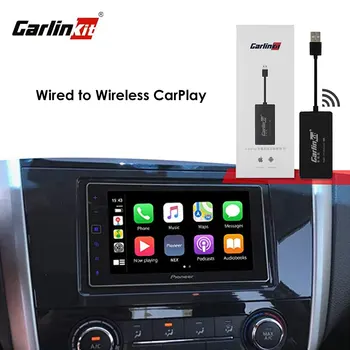 Carlinkit Bezdrôtový Smart Link CarPlay Dongle pre Android Auto Mini USB Carplay Stick Podporu iOS Android Systém GPS Displeja