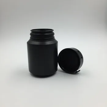 10pcs/veľa 100ml 100g 100cc HDPE Pull-krúžok Spp Medicíny Fľaša 3.34 oz Plastové Čierne Pilulku Fľaše s Tear-off Spp