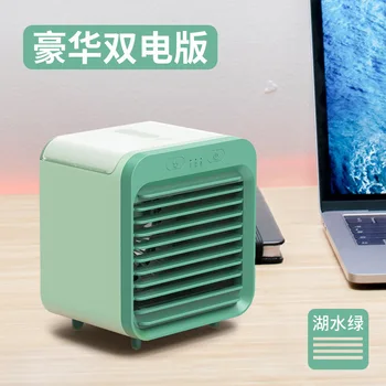 Mini ventilátor plochu vodou chladený malé klimatizácia študentské koľaje office prenosné usb nabíjanie nano sprej creative