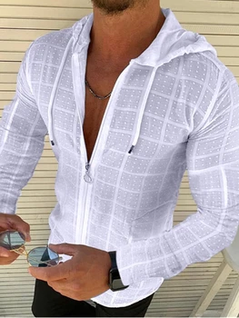 Muži Leto s Kapucňou T-Shirt Bežné Long-Sleeve Hombre Móda Šport Tee Tričko 2020 Homme Plus veľkosť oblečenie