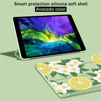 Kvet Kvetinový Dizajn puzdro Pre Apple iPad Vzduchu 9.7 fundas Slim PU Mäkké Silikónové wake Smart Cover obal pre iPad mini 5 4 3 Pro 2020