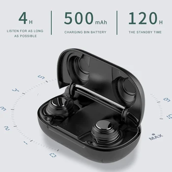 Geekbes EX9 TWS Bezdrôtové Slúchadlá Bluetooth 5.0 IPX5 Nepremokavé 500mAh In-Ear Slúchadlá Športové Slúchadlá Slúchadlá s Mikrofónom