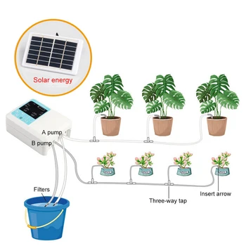 Najnovšie Inteligentné Zavlažovacie Zariadenia Slnečnej Energie Plnenie Zavlažovanie Záhrady Automatické Vodné Čerpadlo Časovač Systém Črepníkové Rastliny