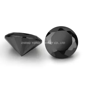 1.0~2,5 mm 1000pcs 5A CZ Kameň Čierny Okrúhly Rez Cubic Zirconia Voľné Kameň Syntetické Drahokamy Na Predaj