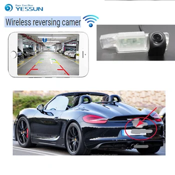 YESSUN auto hd nové bezdrôtové pripojenie Zadnej Kamery pre Porsche Boxster 987 981 2008~2017 HD CCD Noc Zadnej strane fotoaparátu