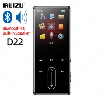 RUIZU D22 Bluetooth, MP3 Prehrávač, Prenosné Audio Prehrávač Hudby 8GB s Zabudovaný Reproduktor, Podpora, FM Rádio,Nahrávanie,E-Book,Krokomer