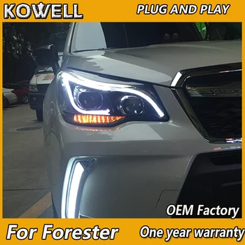 KOWELL Auto Styling pre Nový Forester LED Reflektor 2013 2016 Lesník DRL Objektív Dvojitý Lúč HID H7 Xenon Auto Príslušenstvo