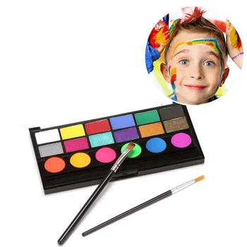 Telo Farby Maľovanie Na Tvár 18 Farby Palety Non-Jedovaté Deti, Dospelých Makeup Paleta