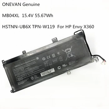 ONEVAN Skutočné MB04XL HSTNN-UB6X TPN-W119 Notebook Batérie Pre HP Envy, X360 Séria 15-AQ103NO 15-AR000ND 15-AQ002NX 15.4 V 55.67 Wh