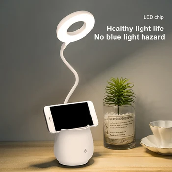 Flexo Led Stolové Lampy S Usb Touch Stmievateľné LED Stojan Stôl Svetlo, Lampa na Čítanie Moderné Flexibilné Študijné Čítanie S Držiak na Pero