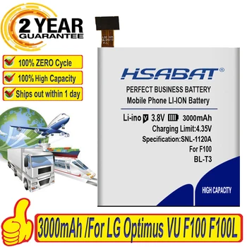 HSABAT 3000mAh Batéria pre LG Optimus VU F100 F100L F100S F100K VS950 P895 BL-T3