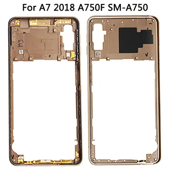 Pre Samsung Galaxy A7 2018 A750 Späť Kryt Batérie + Stredný Rám +Sim Kartu Prípade Výmeny Novej A750 Plný Bývanie Kryt Batérie