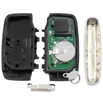 Keyless Entry-Smart Remote príveskom, 5 Tlačidiel 433Mhz ID49 Čip pre-Jaguar XF XJ XL 2013-aftermarket So Slovami