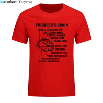 Nové Inžinier Mozgu Mužov Tričko Bavlna, Krátky Rukáv Košele o-krku Bežné T-Shirt Vytlačené Lete Harajuku Tričko Tees Oblečenie