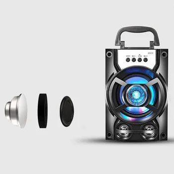 Bezdrôtový Bluetooth Reproduktor Prenosný Stereo Subwoofer High-kvalitné ozvučenie, Podpora TF Kariet USB AUX s Mikrofónom