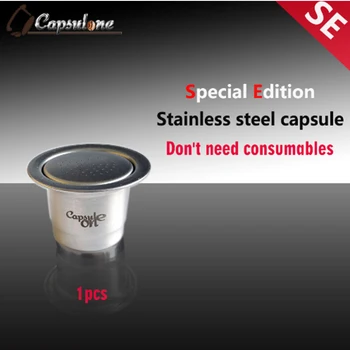 Capsulone kompatibilné na kapsule pre nespress ocoffee stroj/espresso opakovane kávové kapsule/ nálepka viečka naplniteľné kapsúl
