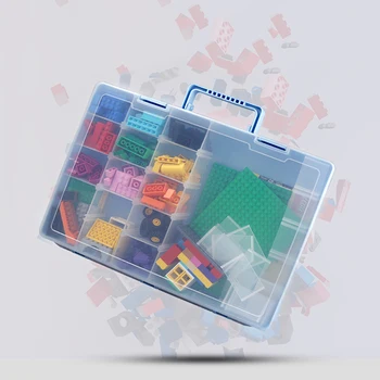 Nástroj Prípade Komponenty Rámček Plastových Dielov v Kombinácii Transparentného Skrutku Kontajnerov, Skladovanie Prípade Detí Stavebné Bloky Súčastí Box