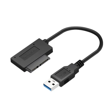 USB 3.0 až 7+6 13Pin Tenká SATA Kábel Indikátor pre Notebook je DVD/CD-ROM pre HDD Caddy Jednotky Adaptéru