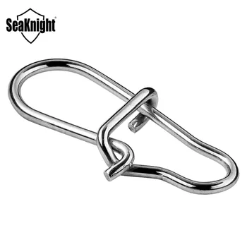 SeaKnight 200PCS/Mnoho 0# 1# 2# Rybárske Konektor Otočná Nehrdzavejúcej Ocele Háčik Snap Lock Neotáča Krúžky Rybárske Príslušenstvo Nástroj