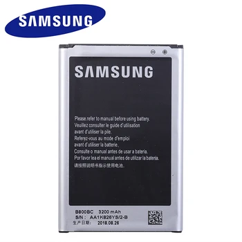 Samsung Originálne Batéria Pre Galaxy Note 3 N900 N9006 N9005 N9000 N900A N900T N900P 3200mAh B800BE S NFC Batériu Mobilného Telefónu