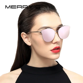 MERRYS Ženy Cat Eye Klasické slnečné Okuliare Značky Dizajnér slnečné Okuliare S8089
