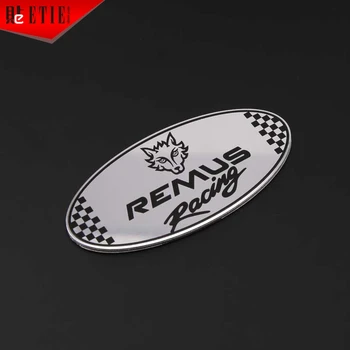 ETIE REMUS Logo 3D Lepidlo Vozidla Kovové Nálepky Hliníkové Auto Racing Obtlačky Zábal Auto Styling Motorové Diely, Príslušenstvo