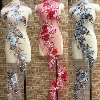 Veľká Veľkosť Šaty Nášivka DIY Svadobné Headdress Sušenie Textílie Šitie Dodávky Plavidlá Svadobné Šaty Nášivka