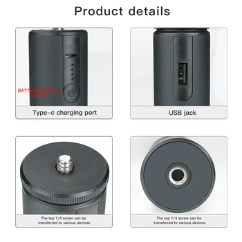 Športové Kamery Power Bank Nabíjačka Power Bank Pack pre Predĺžiť Stick Rukoväť pre Osmo Vrecku 2 GoPro Šport Fotoaparát