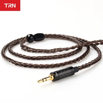 TRN T4 8 Jadro 6N OCC Vysoká Čistota Medi Inovované Kábel 2.5/3.5 mm s MMCX/2PIN Konektor pre TRN BA5 V90 VX BLON BL-03 BL-05