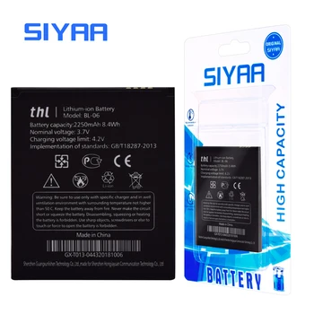 SIYAA Originálne batérie BL-06 W200 W100 BL-08 Batérie Pre THL T6 Pro T6S W200 W200C W200SA W100 W100S bl06 bl08 Li-ion Batarya