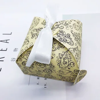 Multi-farebný Kvet dizajn Cake Box Svadobné Prospech Darčekové krabičky na Sladkosti Boxov a Darčekové Tašky Factory Priameho predaja 20pcs/veľa