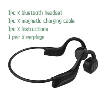 8G Pamäte, Zníženie Hluku Mini Bezdrôtovej Beží Prenosné Kostné Vedenie Otvorené uši Voľné Ruky, Hi-Fi Nepremokavé Bluetooth Headset