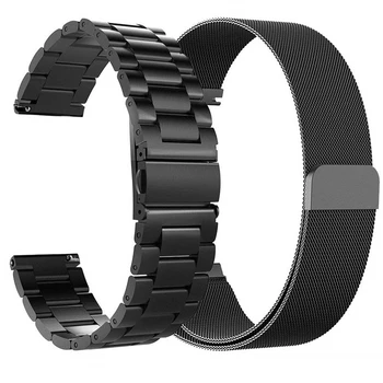 Watchband Sady pre Huawei GT 2E / Česť sledovať Magic /Huawei GT 2 GT2 46 mm 22 mm z Nehrdzavejúcej Ocele Kovový náramok na zápästie