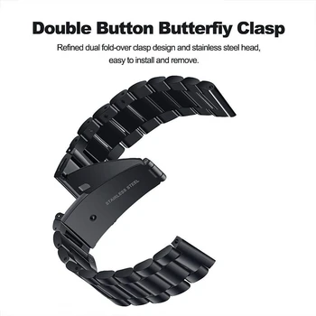 Watchband Sady pre Huawei GT 2E / Česť sledovať Magic /Huawei GT 2 GT2 46 mm 22 mm z Nehrdzavejúcej Ocele Kovový náramok na zápästie