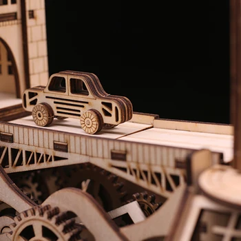 3D Kreatívne HOBBY Montáž Model London Tower Bridge Tvorivé Drevený Mechanický Budovy Hádanky Darček Pre 14+