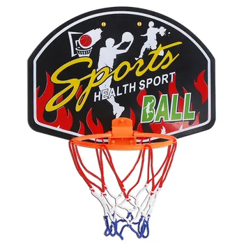 27*21 cm Plastové Hračky Odrazila Krytý Nastaviteľné Zavesenie Basketbal, Nohejbal Hoop Basketbal Toy Box Mini Basketbal Rada