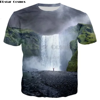 PLstar Vesmíru 2018 nový štýl Fashion t-shirt taliansko krásnej horskej krajiny dolomity Tlač Pánske Dámske letné Cool tričko