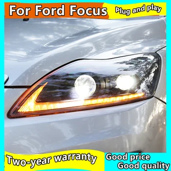 2ks LED Svetlá Na Ford Focus 2009-2011 Svetlometu xenon HID AUTA Hmlové svetlá LED Svetlá pre Denné svietenie Dynamické zase signál