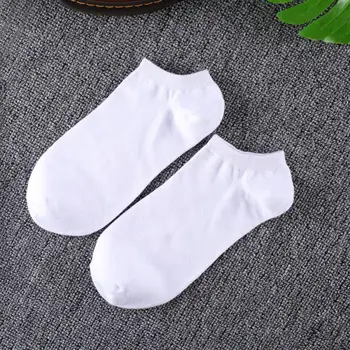 10 Párov Jar Jeseň Č Zobraziť Mužov Ponožky Bavlna Solid Farba Čierna Biela Bežné Ponožky Mužov Unisex Calcetines B008