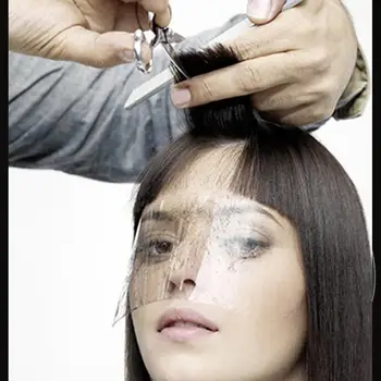 50pcs Kadernícke Účes Masku na Tvár Štít Kryt Vlasy Rezanie, Farbenie Chránič s Rukoväť Pro Salon Hair Styling Starostlivosti Nástroje