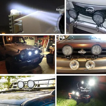 Safego 2x 27W led pracovné svetlo offroad žiarovka 12V LED traktor práce svetlá bar mieste Povodní off road 4X4 ATV príslušenstvo auto truck 24V