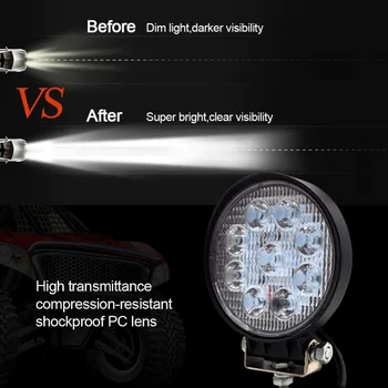 Safego 2x 27W led pracovné svetlo offroad žiarovka 12V LED traktor práce svetlá bar mieste Povodní off road 4X4 ATV príslušenstvo auto truck 24V