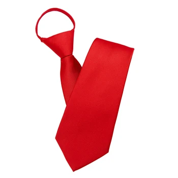 JEMYGINS Mens PreTied Nastaviteľné Farbou Hodvábna Kravata 8cm zips, kravaty, ashion business bežné série lenivý kravatu Svadobný dar