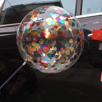 5 KS 75 cm PVC Prúty pre Led Transparentné Bublina Balóny Príslušenstvo Balón Držiteľ Palice s Šálky Strana navrhne Dekorácie
