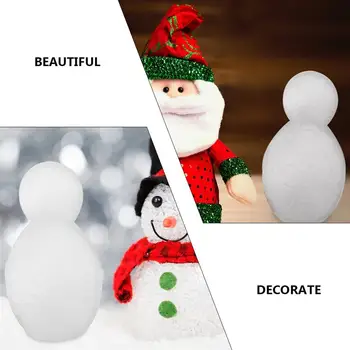 4 Ks Vianočné Biely Snehuliak Tvar Formy Polystyrénu Styrofoam Remeslá